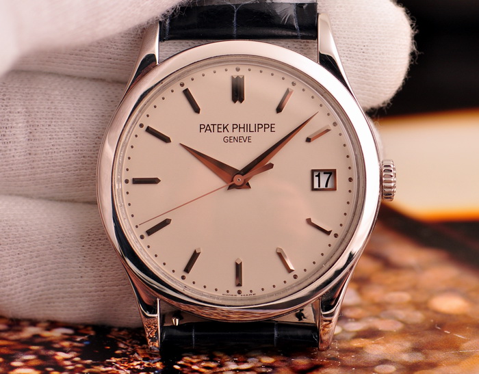 新款18k白金patekphilippe百达翡丽自动机械男表5296g010